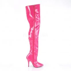 Pleaser Shoes 5" Heel Hot Pink Classic Plain Thigh Boots* 9 Pleaser Shoes 5