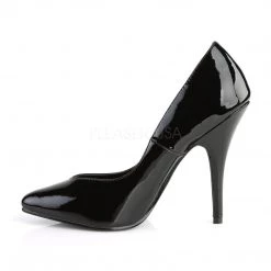 Pleaser Shoes 5" Black Kitten Heel Classic Pointed Toe Pump*