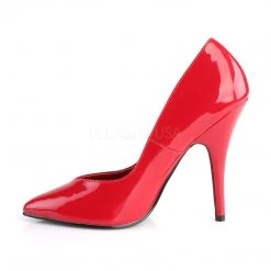 Pleaser 5" Red Kitten Heel Classic Pointed Toe Pump* Shoes 7 Pleaser 5