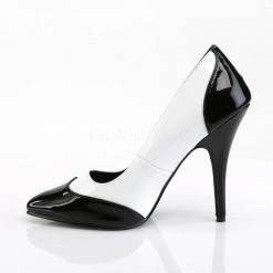 Pleaser 5" Black/White Spectator Pump Shoes* 7 Pleaser 5