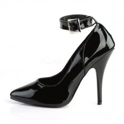 Pleaser 5" Black Ankle Strap Shoes*