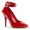 Pleaser 5" Heel Red Ankle Strap Shoes*