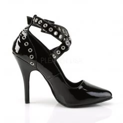 Pleaser 5" Black Criss-Cross Shoes* 9 Pleaser 5
