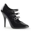 Pleaser 5" Black Mary Jane Pump Shoes*