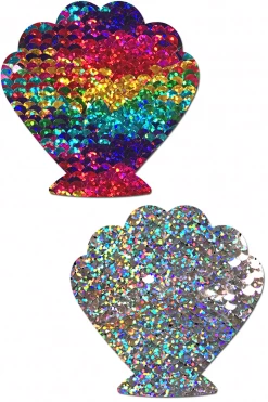 Pastease Rainbow & Silver Sequin Mermaid Nipple Pasties