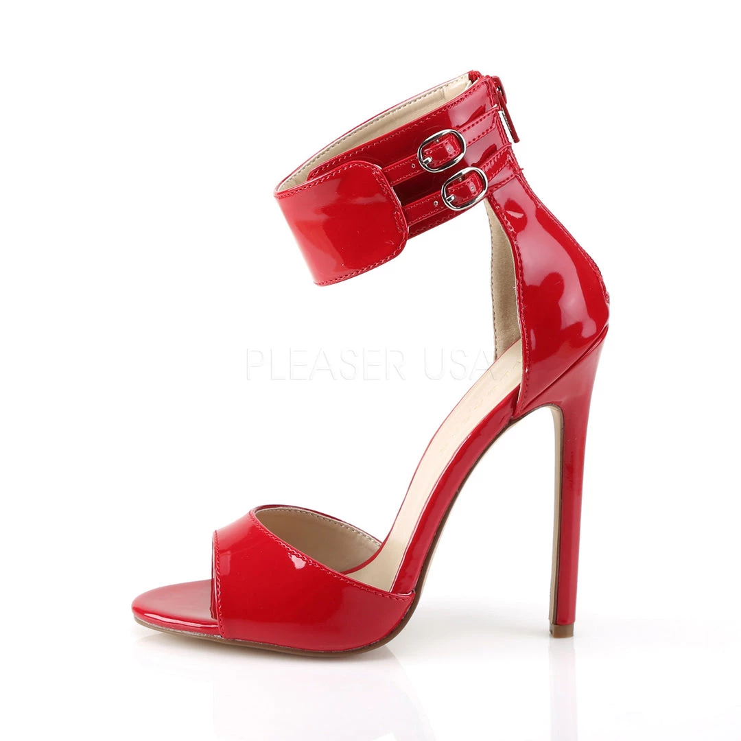 Pleaser 5" Heel Red Ankle Strap Sandal* Shoes 4 Pleaser 5" Heel Red Ankle Strap Sandal* Shoes