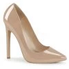 Pleaser 5" Beige Pointed Toe Pump Shoes*
