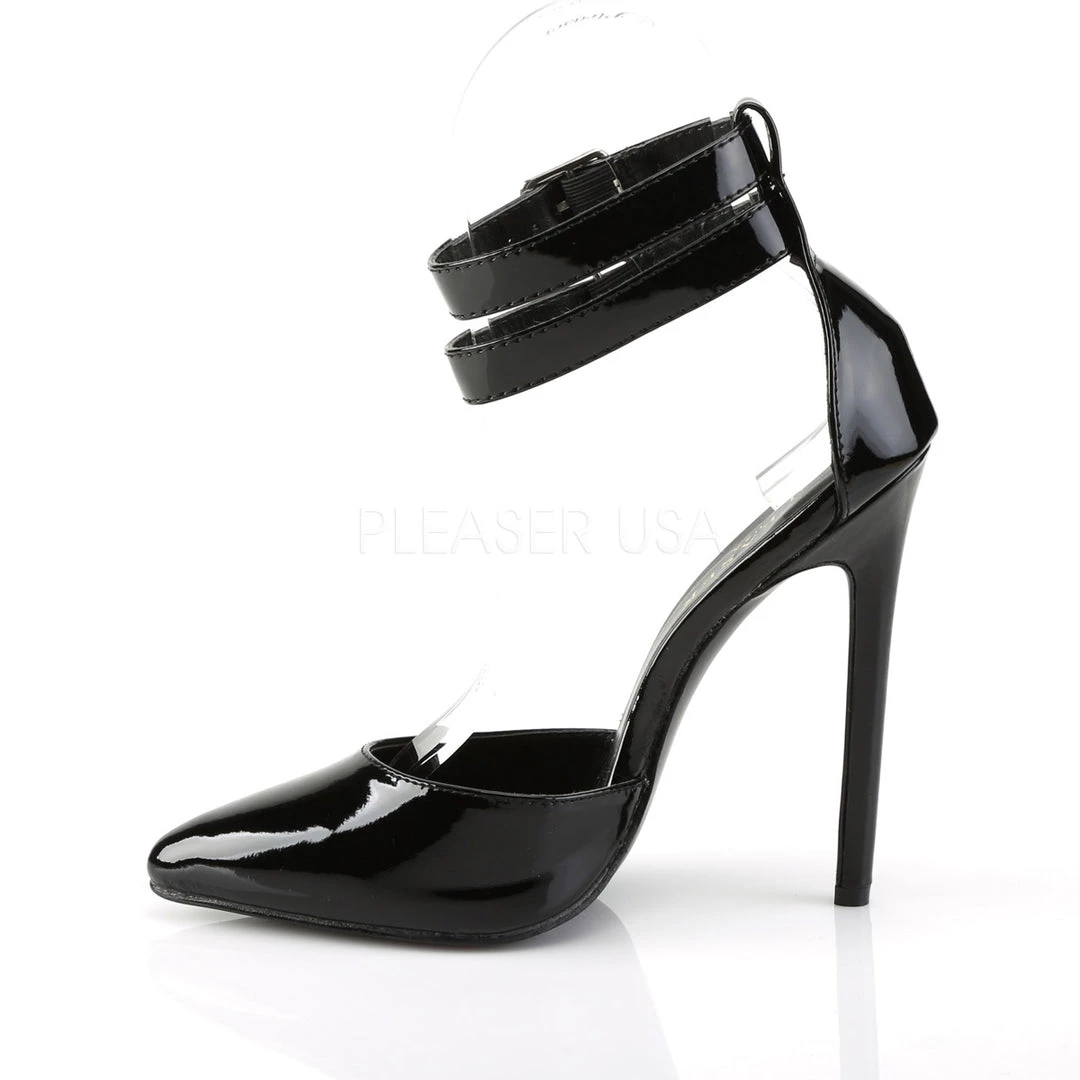 Pleaser 5" Heel Black Ankle Strap Shoes* 4 Pleaser 5" Heel Black Ankle Strap Shoes*