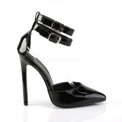 Pleaser 5" Heel Black Ankle Strap Shoes* 9 Pleaser 5