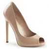 Pleaser 5" Beige Peep Toe Shoes*