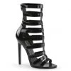 Pleaser Shoes 5" Black Strappy Sandal Booties* 2 Pleaser Shoes 5" Black Strappy Sandal Booties*
