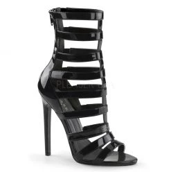 Pleaser Shoes 5" Black Strappy Sandal Booties*