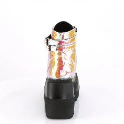 Demonia Pink Glitter Vegan Leather 4.5