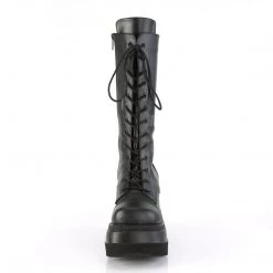 Demonia Black Vegan Leather 4.5" Platform Mid-Calf Boots* Shoes