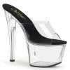 Pleaser 7" Heel, Clear/Black Platform Slide* 1 Pleaser 7" Heel, Clear/Black Platform Slide*