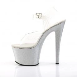 Pleaser Clear/Silver 7