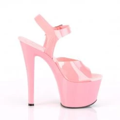 Pleaser 7" Baby Pink Ankle Strap Platform High Heels* 9 Pleaser 7