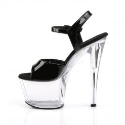 Pleaser 7" Black Platform Heels*