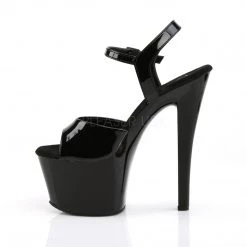 Pleaser 7" Black Platform High Heels* Shoes