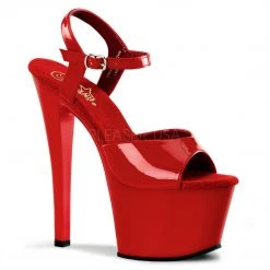 Pleaser 7" Red Platform Pumps* Shoes