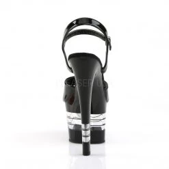 Pleaser Shoes Black 7" Ankle Strap Pumps* 8 Pleaser Shoes Black 7