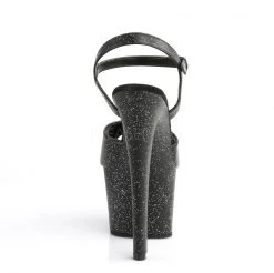 Pleaser 7" Black Glitter Platform Heels* Shoes 8 Pleaser 7