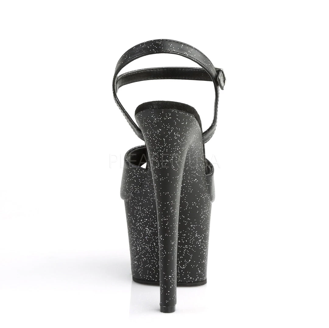Pleaser 7" Black Glitter Platform Heels* Shoes 5 Pleaser 7" Black Glitter Platform Heels* Shoes