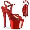 Pleaser 7" Heel Red Glitter Platforms* Shoes 1 Pleaser 7" Heel Red Glitter Platforms* Shoes