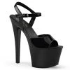 Pleaser Black 7" Ankle Strap Stripper Heels* Shoes