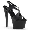Pleaser Shoes Black 7" Faux Leather Heels*