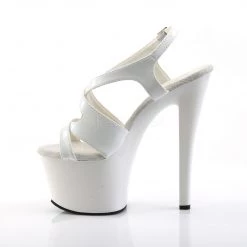Pleaser White 7" Pumps*