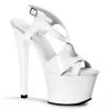 Pleaser White 7" Pumps*