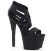 Pleaser 7" Black Criss-Cross Sandal Platform Shoes Shoes*