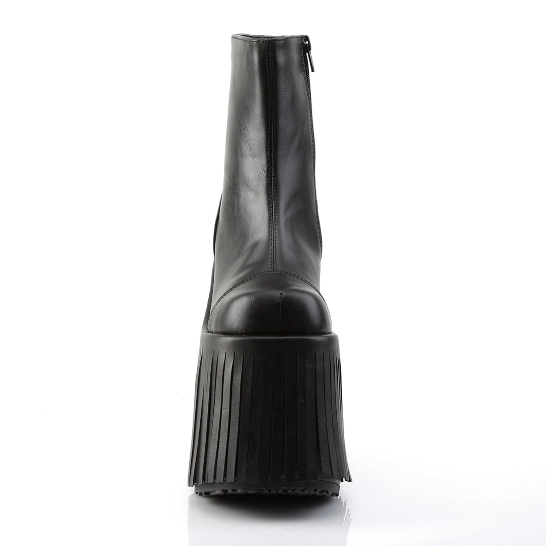 Demonia Shoes Black Vegan Leather 7" Platform Ankle Boots* 4 Demonia Shoes Black Vegan Leather 7" Platform Ankle Boots*