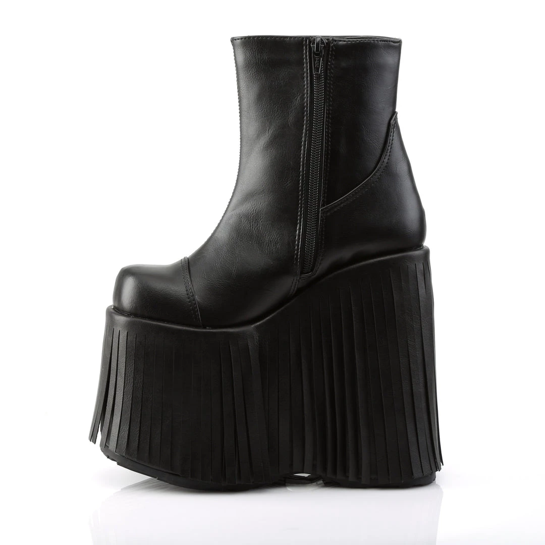 Demonia Shoes Black Vegan Leather 7" Platform Ankle Boots* 3 Demonia Shoes Black Vegan Leather 7" Platform Ankle Boots*