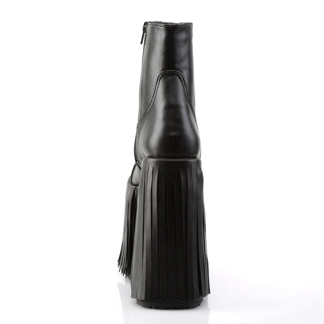 Demonia Shoes Black Vegan Leather 7" Platform Ankle Boots* 5 Demonia Shoes Black Vegan Leather 7" Platform Ankle Boots*