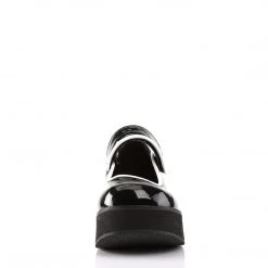 Demonia Black/White Patent Leather 2.3
