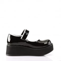 Demonia Black/White Patent Leather 2.3