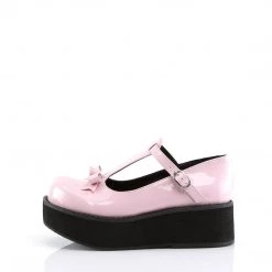 Demonia Baby Pink Patent Leather 2.3" Platform Shoes*