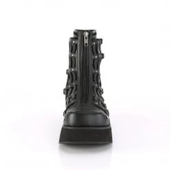 Demonia Black Vegan Leather 2.3" Platform Ankle Boots* Shoes