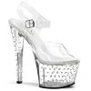 Pleaser Shoes 7" Rhinestone Platform Heels*
