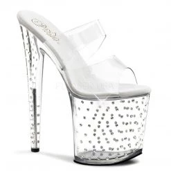 Pleaser Shoes Clear 8" Pumps*