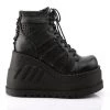 Demonia Black Vegan Leather Lace-Up 4.8" Platform Boots* 1 Demonia Black Vegan Leather Lace-Up 4.8" Platform Boots*