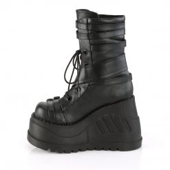 Demonia Black Vegan Leather 4.8