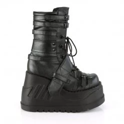 Demonia Black Vegan Leather 4.8