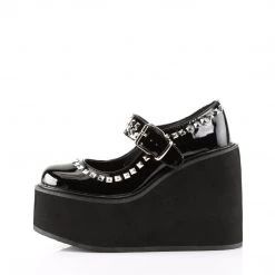 Demonia Black Patent Leather 5.5" Platform Shoes*