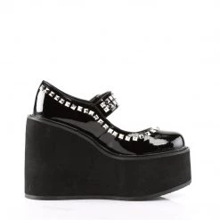 Demonia Black Patent Leather 5.5