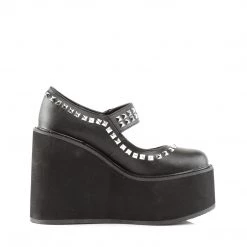 Demonia Black Vegan Leather 5.5