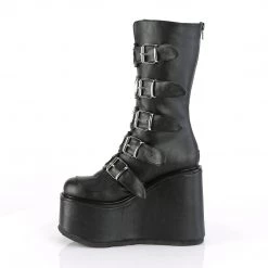Demonia Black Vegan Leather 5.5