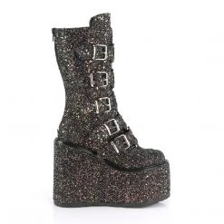 Demonia Shoes Black Multi Glitter 5.5